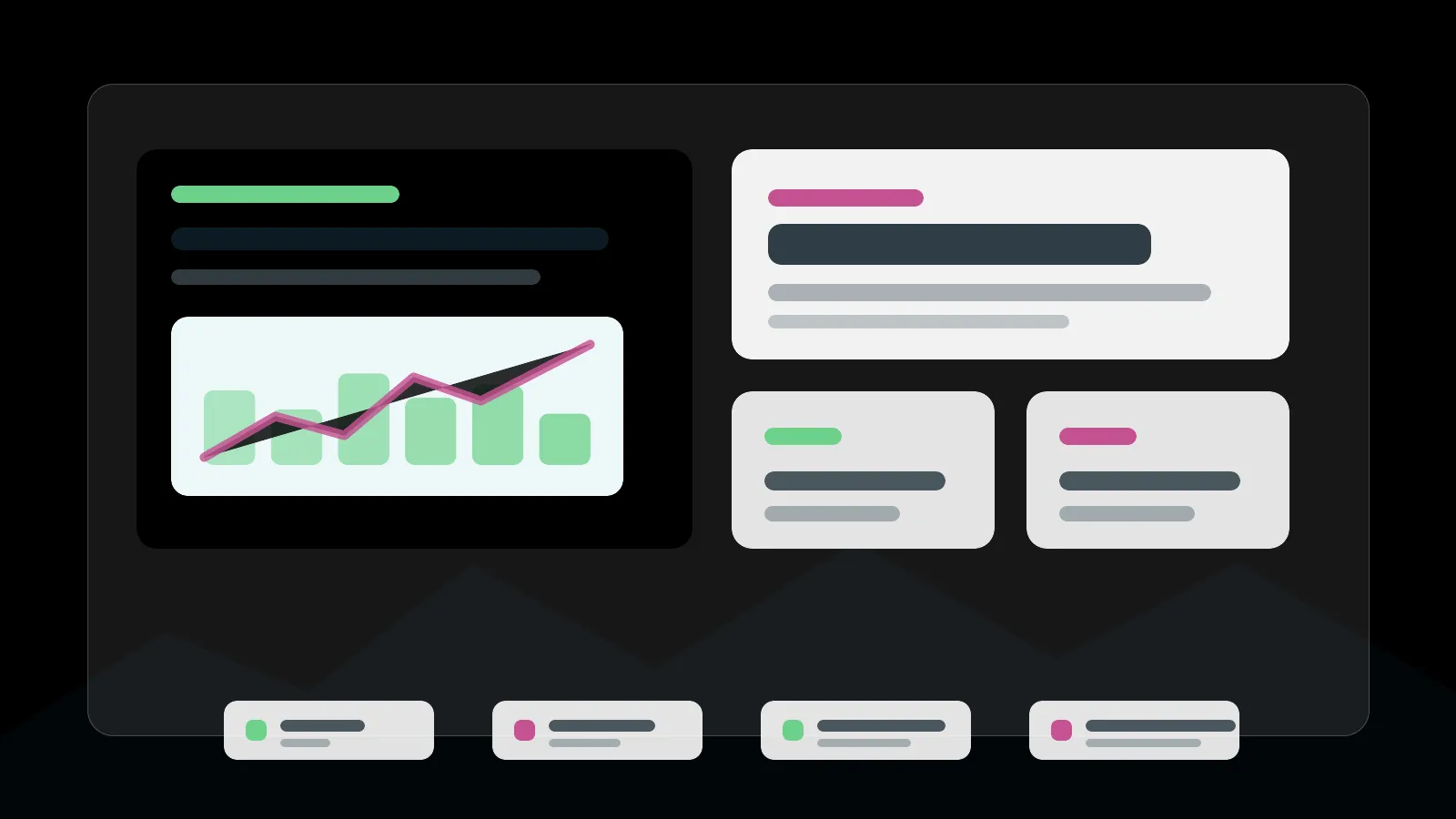 Immersive dashboard visual for FlipSideOS gym management software